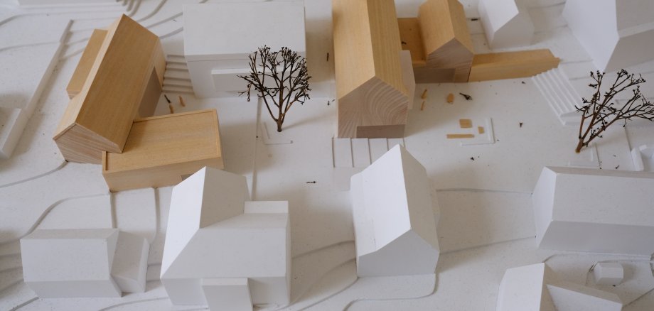 kleines Modell des Schillerareals kleines Modell des Schillerareals