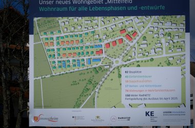 Übersichtsplan des Baugebiets Mittelfeld 3